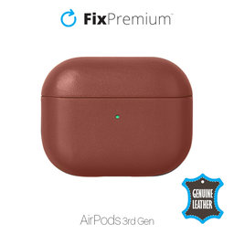 FixPremium - Piele Caz pentru AirPods 3, maro