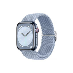 FixPremium - Curea Solo Loop pentru Apple Watch (42, 44, 45 & 49mm), light blue