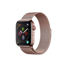 FixPremium - Curea Milanese Loop pentru Apple Watch (42, 44, 45 & 49mm), rose gold