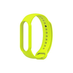 FixPremium - Silicon Curea pentru Xiaomi Mi Band (5/6/7/7 NFC), galben