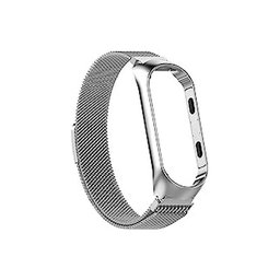 FixPremium - Curea Milanese Loop pentru Xiaomi Mi Band (5/6/7/7 NFC), argint