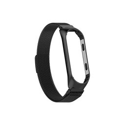 FixPremium - Curea Milanese Loop pentru Xiaomi Mi Band (5/6/7/7 NFC), negru