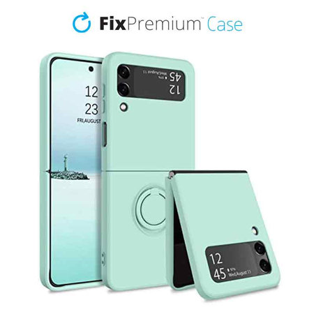 FixPremium - Caz Ring pentru Samsung Galaxy Z Flip 4, verde