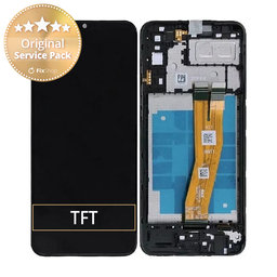 Samsung Galaxy A04e A042F - Ecran LCD + Sticlă Tactilă + Ramă (Black) - GH81-23088A Genuine Service Pack