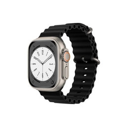 FixPremium - Curea Ocean Loop pentru Apple Watch (38, 40 & 41mm), negru