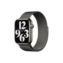 FixPremium - Curea Milanese Loop pentru Apple Watch (42, 44, 45 & 49mm), graphite