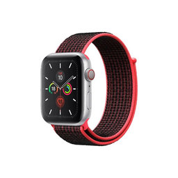 FixPremium - Nylon Curea pentru Apple Watch (42, 44, 45 & 49mm), ro?u