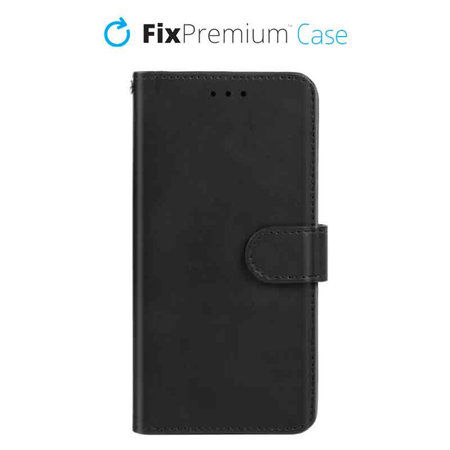 FixPremium - Caz Book Wallet pentru iPhone 11, negru