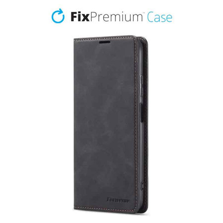 FixPremium - Caz Business Wallet pentru iPhone 12 mini, negru