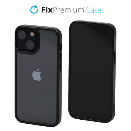 FixPremium - Caz Invisible pentru iPhone 13 mini, negru