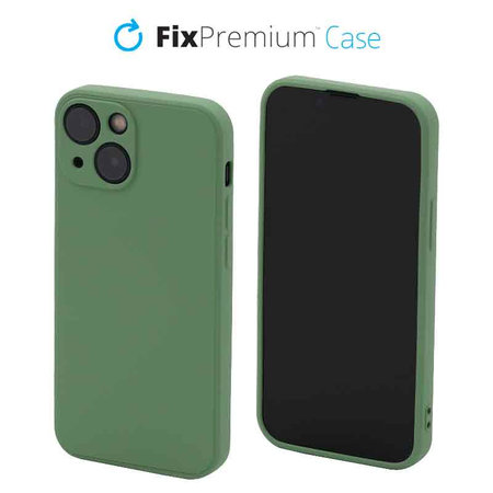 FixPremium - Caz Rubber pentru iPhone 13 mini, verde