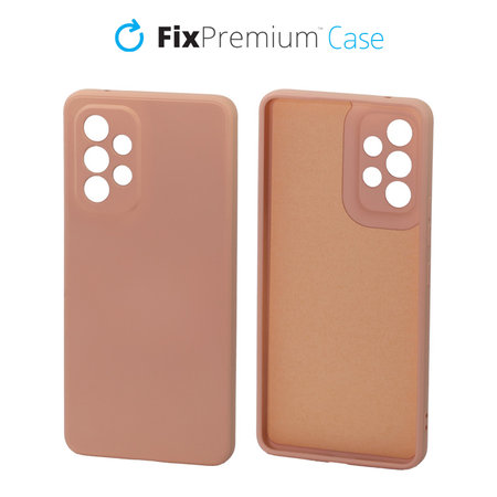 FixPremium - Caz Rubber pentru Samsung Galaxy A53 5G, portocale