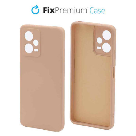 FixPremium - Caz Rubber pentru Xiaomi Redmi Note 12 5G, portocale