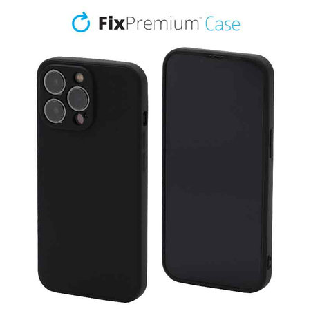 FixPremium - Caz Rubber pentru iPhone 14 Pro, negru