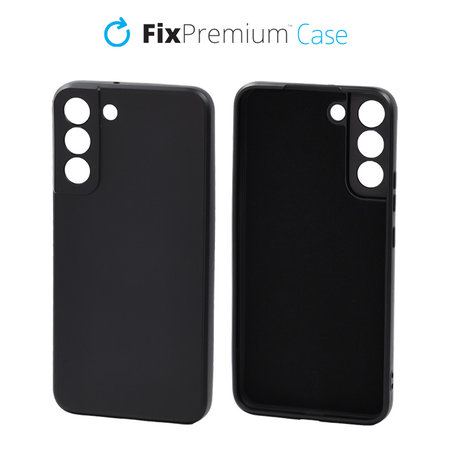 FixPremium - Caz Rubber pentru Samsung Galaxy S22 Plus, negru