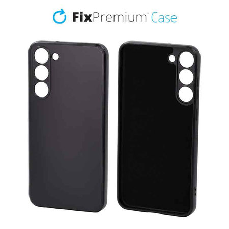 FixPremium - Caz Rubber pentru Samsung Galaxy S23 Plus, negru