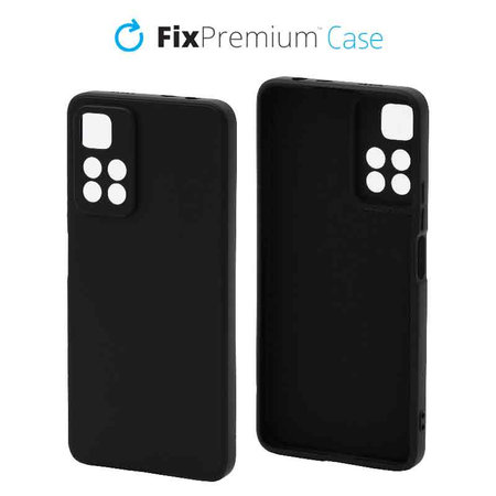 FixPremium - Caz Rubber pentru Xiaomi Redmi Note 11 Pro Plus, negru