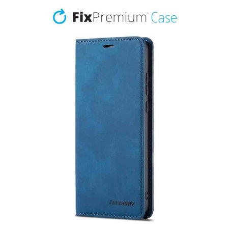 FixPremium - Caz Business Wallet pentru Samsung Galaxy S22 Plus, albastru