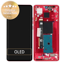 Motorola Edge 40 - Ecran LCD + Sticla Tactilă + Ramă (Viva Magenta) - 5D68C22712 Genuine Service Pack