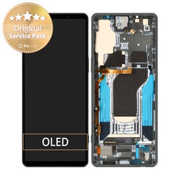 Sony Xperia 1 V - Ecran LCD + Sticlă Tactilă + Ramă (Green) - A5060572A Genuine Service Pack