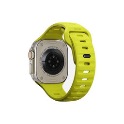 FixPremium - Curea Sport Silicone pentru Apple Watch (42, 44, 45 & 49mm), tartrazine