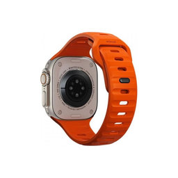 FixPremium - Curea Sport Silicone pentru Apple Watch (42, 44, 45 & 49mm), portocale