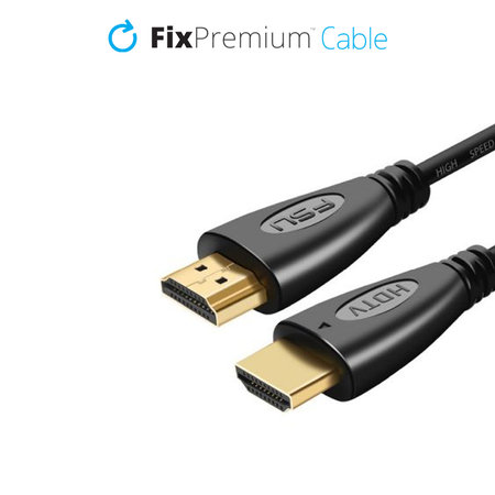 FixPremium - HDMI / HDMI Cablu, HDMI 2.0 (1m), negru