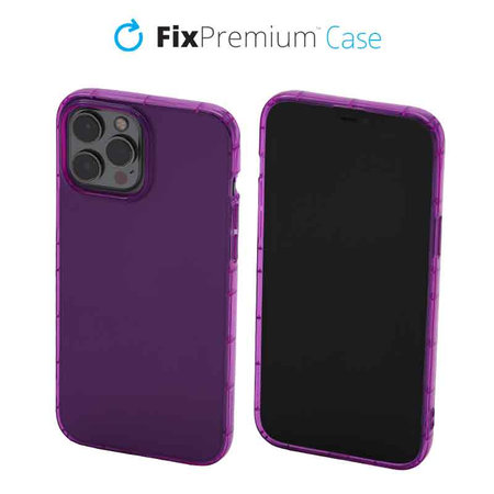 FixPremium - Caz Clear pentru iPhone 13 Pro Max, violet