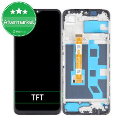 Oppo A17 - Ecran LCD + Sticlă Tactilă + Ramă (Midnight Black) TFT