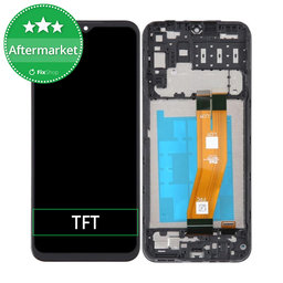 Samsung Galaxy A14 A145R - Ecran LCD + Sticlă Tactilă + Ramă (Black) TFT