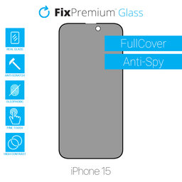 FixPremium Privacy Anti-Spy Glass - Geam securizat pentru iPhone 15