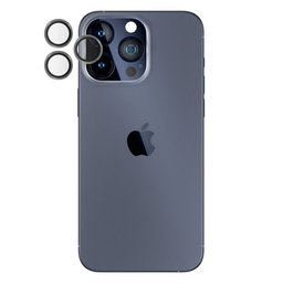 PanzerGlass - Capac de protecție a obiectivul camerei Hoops pentru iPhone 15 Pro & 15 Pro Max, transparent