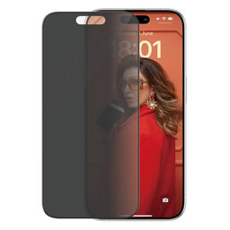 PanzerGlass - Geam Securizat UWF Privacy cu aplicatorul pentru iPhone 15 Pro, negru