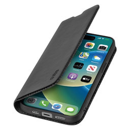 SBS - Caz Book Wallet Lite pentru iPhone 15, negru