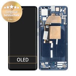 Motorola Edge 30 Fusion - Ecran LCD + Sticlă Tactilă + Ramă (Neptune Blue) - 5D68C21190 Genuine Service Pack