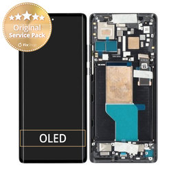 Motorola Edge 30 Ultra - Ecran LCD + Sticlă Tactilă + Ramă (Interstellar Black) - 5D68C21260 Genuine Service Pack