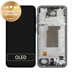 Samsung Galaxy A35 A356B - Ecran LCD + Sticlă Tactilă + Ramă (Awesome Navy) - GH82-34223A Genuine Service Pack