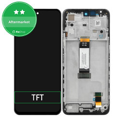 Xiaomi Redmi 12 23053RN02A 23053RN02Y 23053RN02I - Ecran LCD + Sticlă Tactilă + Ramă (Midnight Black) TFT