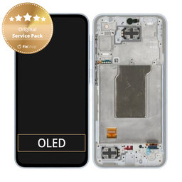 Samsung Galaxy A35 A356B - Ecran LCD + Sticlă Tactilă + Ramă (Awesome Iceblue) - GH82-34221B Genuine Service Pack