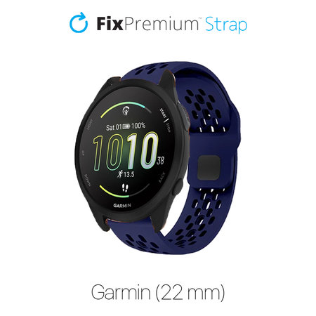 FixPremium - Curea universală din silicon pentru Garmin (22mm), albastru