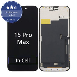 Apple iPhone 15 Pro Max - Ecran LCD + Sticlă Tactilă + Ramă In-Cell FixPremium