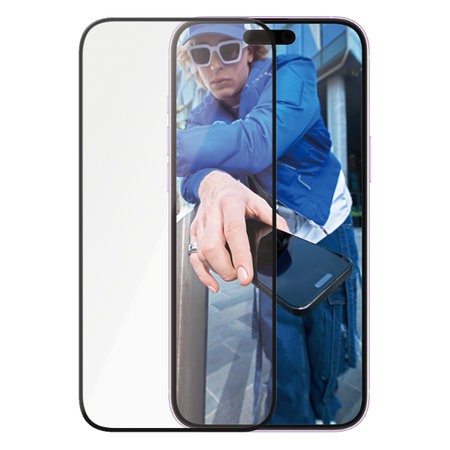 PanzerGlass - Geam Securizat UWF Ceramic cu aplicatorul pentru iPhone 16 Plus, transparent