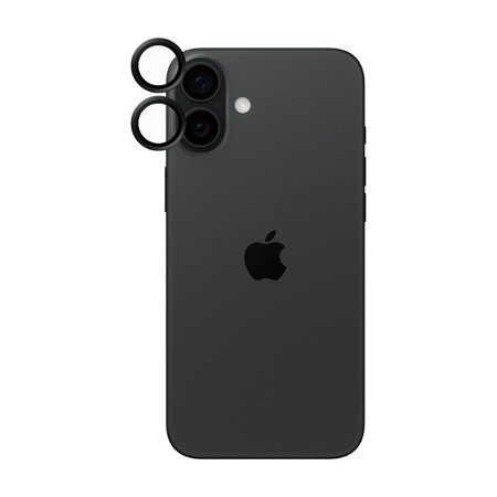 PanzerGlass - Capac de protecție & obiectivul camerei Hoops Ceramic pentru iPhone 16 & 16 Plus, negru