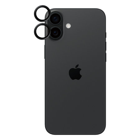 PanzerGlass - Capac de protecție & obiectivul camerei Hoops pentru iPhone 16 & 16 Plus, negru