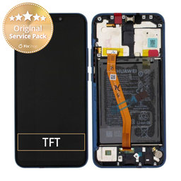 Huawei Mate 20 Lite - Ecran LCD + Sticlă Tactilă + Ramă + Baterie (Sapphire Blue) - 02352DKM, 02352GTT Genuine Service Pack