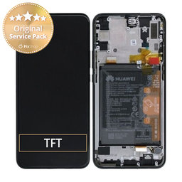 Huawei P Smart Z, Y9 Prime (2019) - Ecran LCD + Sticlă Tactilă + Ramă + Baterie (Midnight Black) - 02352RRF Genuine Service Pack