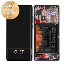 Huawei P30 Pro - Ecran LCD + Sticlă Tactilă + Ramă + Baterie (Misty Lavender) - 02353DGM Genuine Service Pack