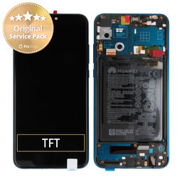 Huawei Honor 9X Lite - Ecran LCD + Sticlă Tactilă + Ramă + Baterie (Emerald Green) - 02353QJT Genuine Service Pack