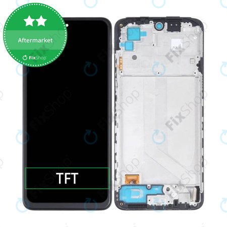 Xiaomi Redmi Note 10 - Ecran LCD + Sticlă Tactilă + Ramă (Black) TFT