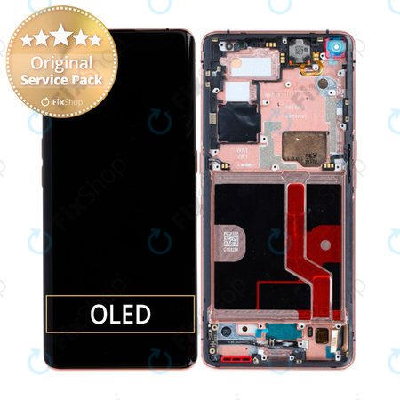 Oppo Find X2 Pro - Ecran LCD + Sticlă Tactilă + Ramă (Orange) - 5D68C21151 Genuine Service Pack